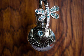 Silver Dragonfly Cremation Necklace