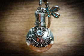 Silver Dragonfly Cremation Necklace