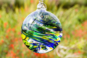 Spring Confetti Orb with Cremation Ash