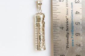 Double Heart Sterling Silver Keepsake Pendant Necklace For Cremains from People and Pets