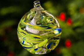 Summer Confetti Orb with Cremation Ash
