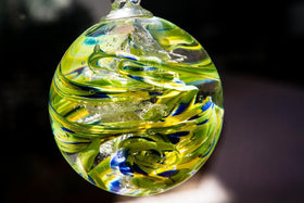 Summer Confetti Orb with Cremation Ash
