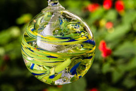 Summer Confetti Orb with Cremation Ash