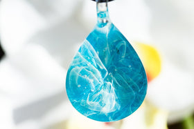 turquoise-teardrop-pendant-with-infused-cremation-ash