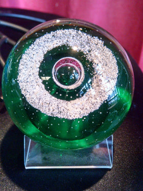 Veiled Emerald Memorial Paperweight