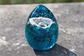 veiled-dark-teal-memorial-glass-egg-paperweight-with-cremains-ash-from-person-dog-or-cat