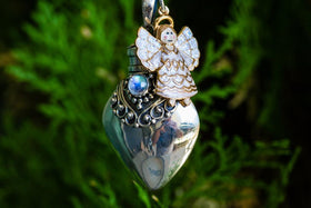 White Angel Sympathy Necklace
