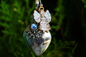 White Angel Sympathy Necklace