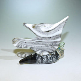 White Shimmer Butterfly Figurine with Infused Cremation Ash