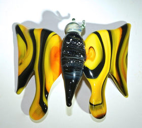 Yellow Monarch Butterfly with Infused Cremation Ash