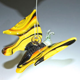 Yellow Monarch Butterfly with Infused Cremation Ash